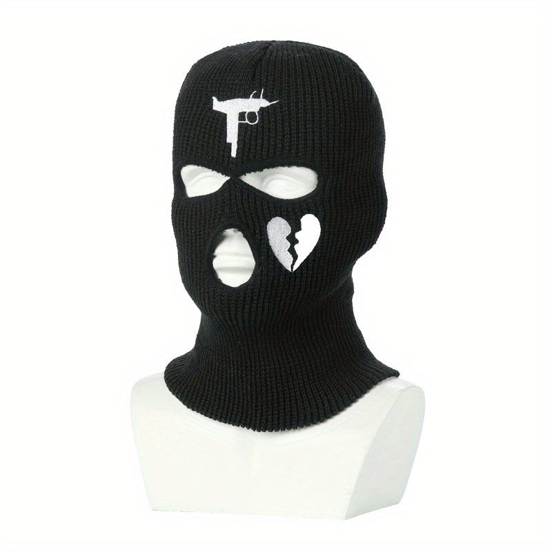 3 Holes Winter Balaclava Mask Full Face Knitted Hat Cap Hip Hop Beanie