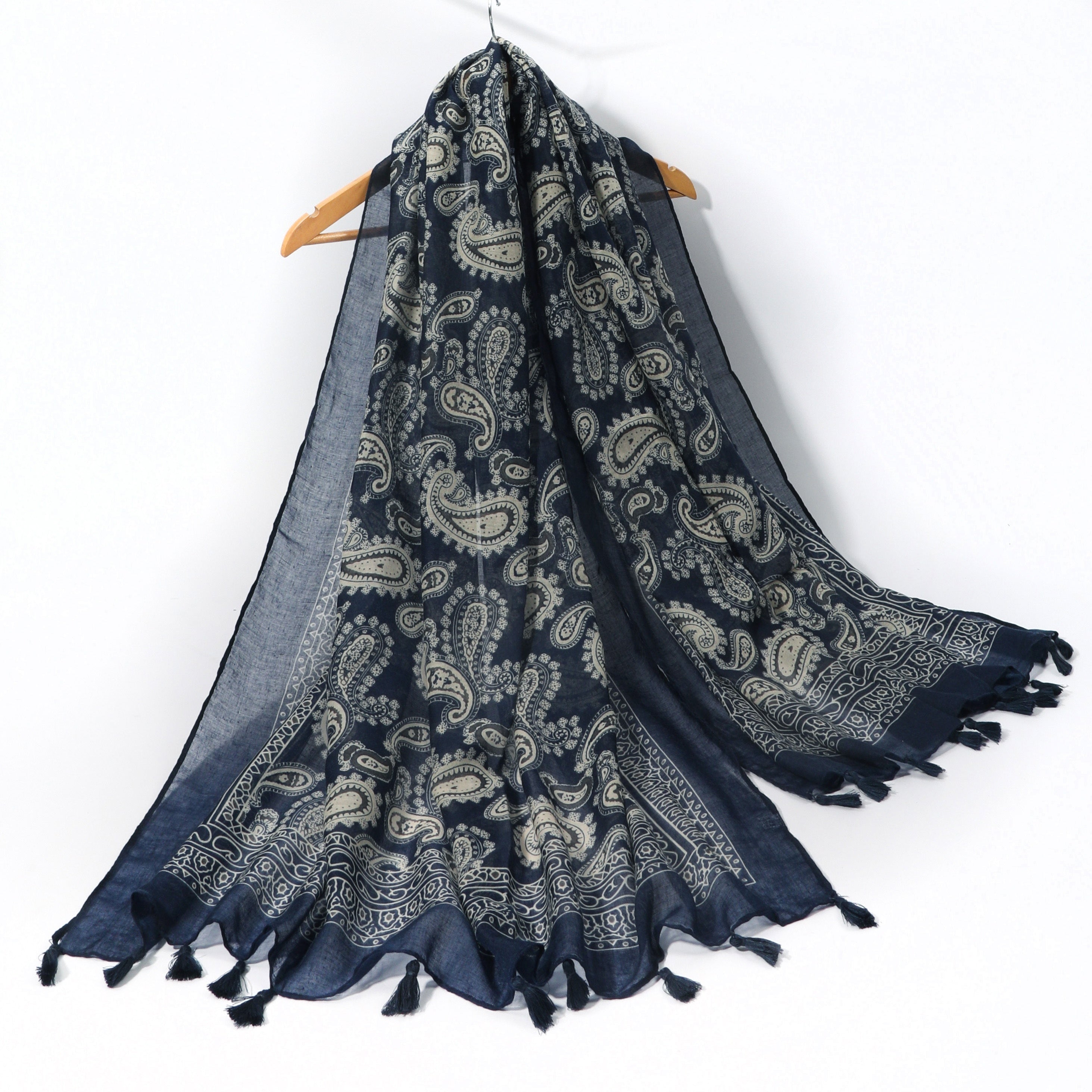 Men's Cashew Ethnic Tassel Scarf