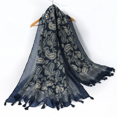 Men's Cashew Ethnic Tassel Scarf