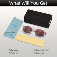 Men's Round Frame UV Protection Sunglasses for Cycling