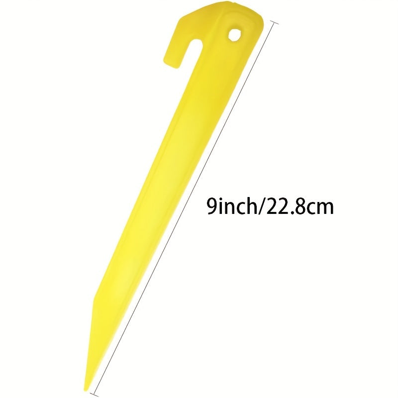 12pcs 22 Plastic Tent Stakes Heavy Duty & Durable Tent Pegs for Camping Outdoor
