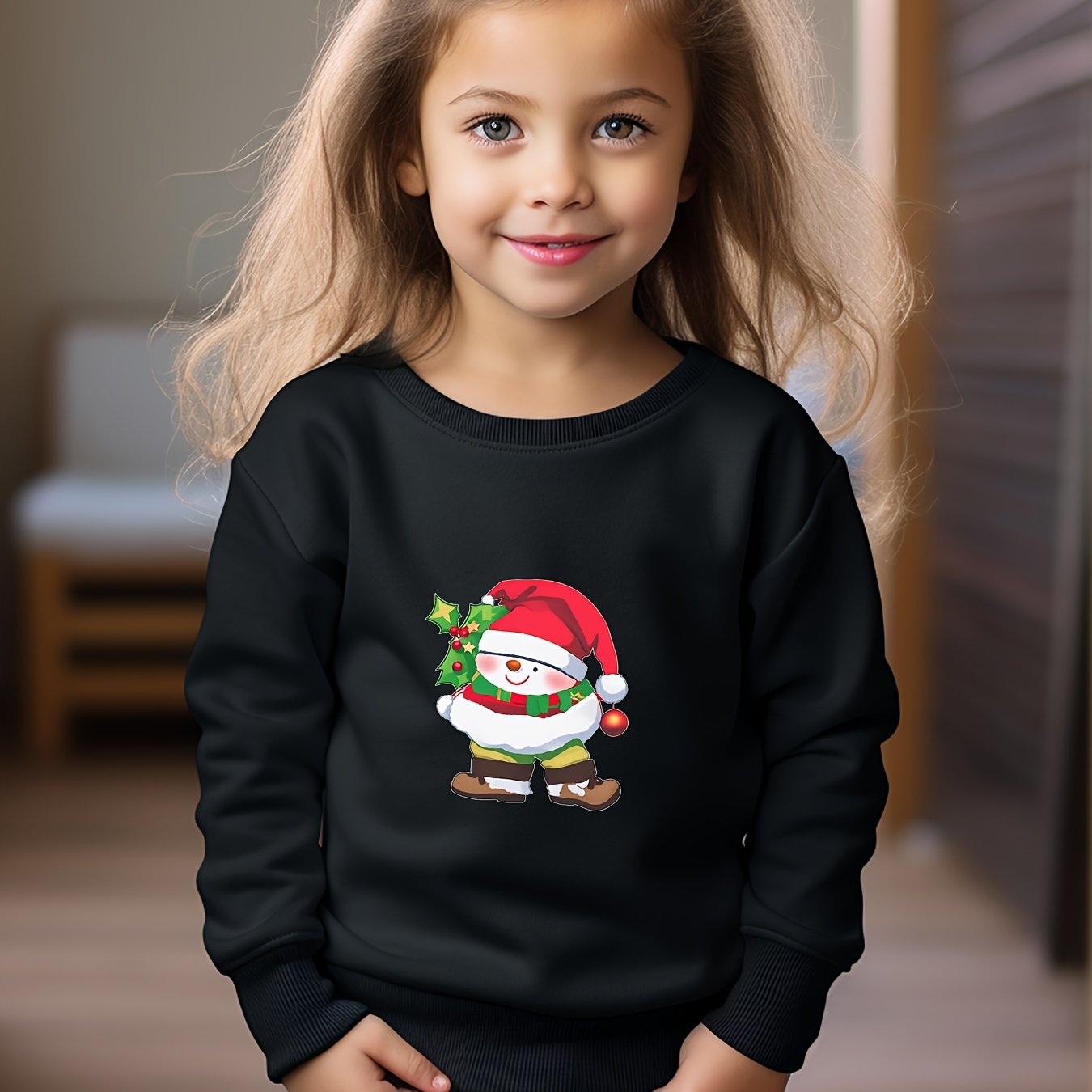 OERYUI Snowman Graphic Sweatshirt for Kids, Christmas Gift
