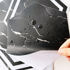 7pcs Marble Hexagon Tile Stickers - Waterproof & Non Slip