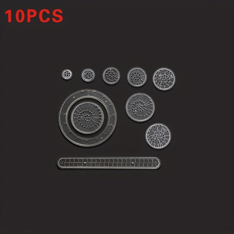 Interlocking Gears Wheels Spirograph Drawing Toy Set for Kids