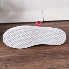 Women's Letter Print Sneakers Casual Lace Up Outdoor Shoes