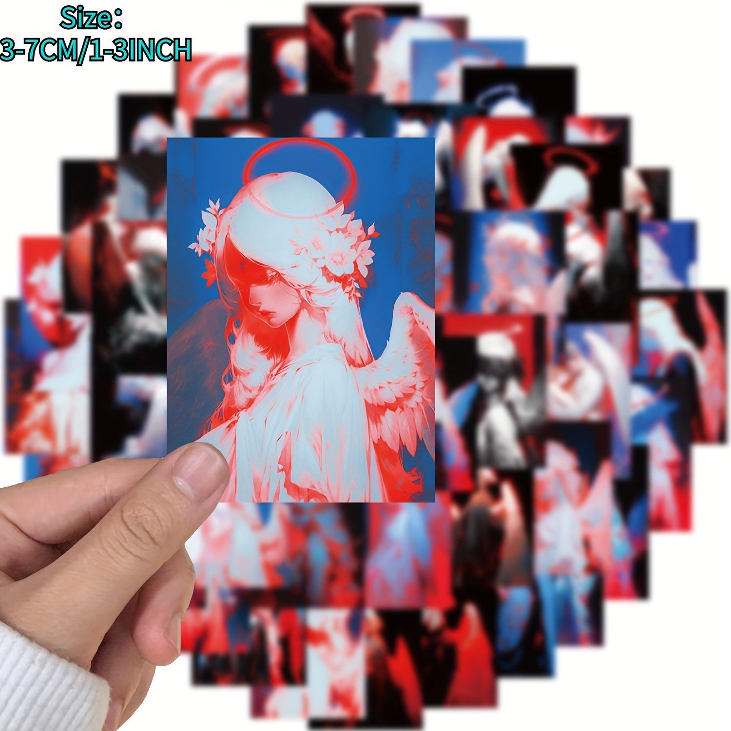 50pcs Angel Series Graffiti Stickers for Luggage Phone Cases Waterproof