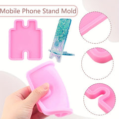 DIY Mobile Phone Stand Silicone Resin Mold for Cell Phone Holder