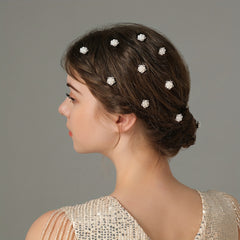 Pearl Rhinestone Bridesmaid Hair Clips Wedding Hair Accessories