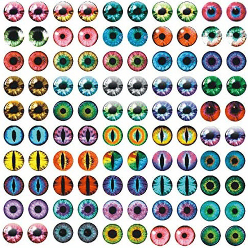 Self Adhesive Doll Eyes Wiggle Glue Eyes for DIY Crafts