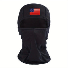 American Flag Print Mask Hood Balaclava Hat Windproof Sun Hat