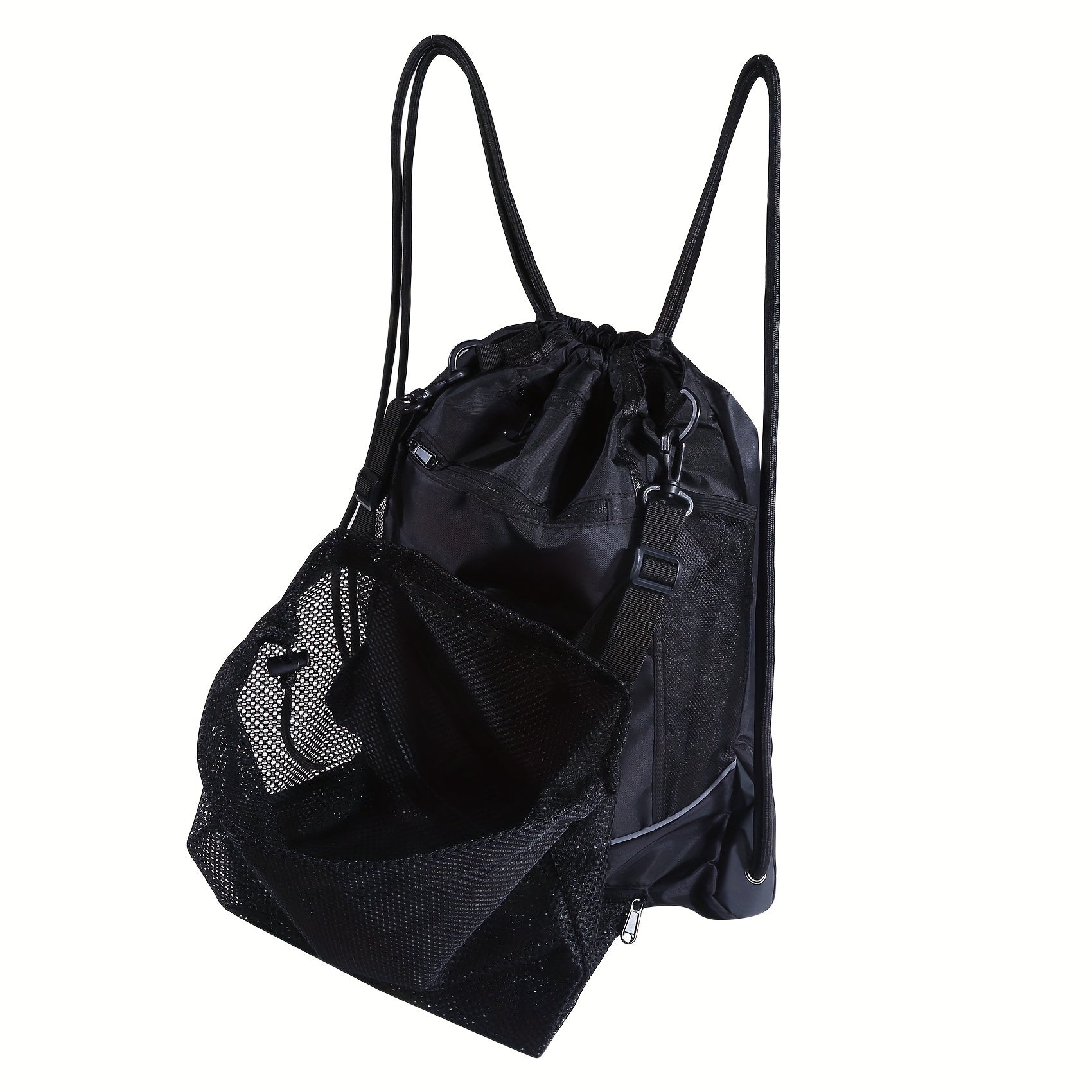 Large Capacity Drawstring Backpack Portable Gym Bag