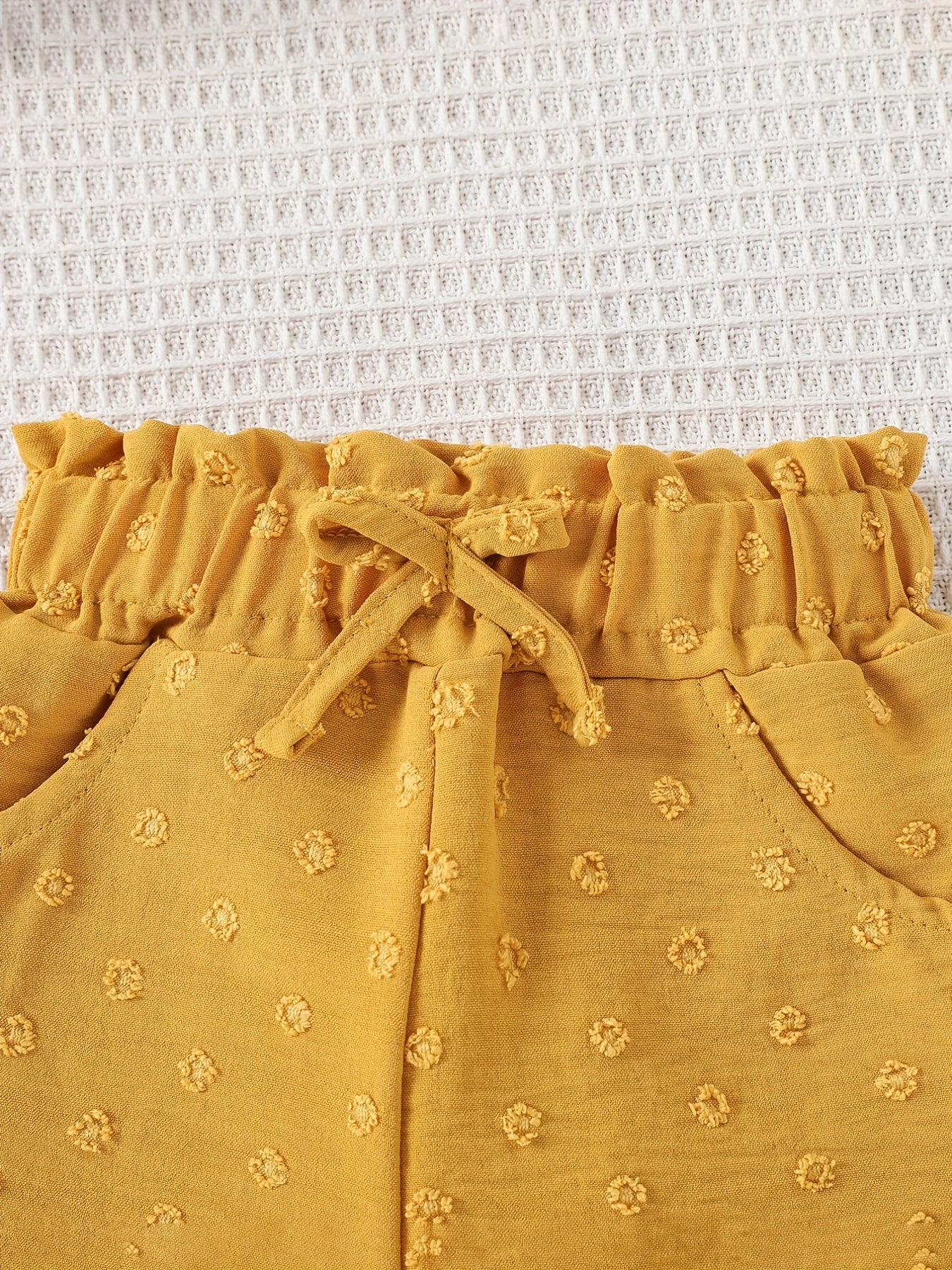 2pcs Baby Girls Fly Sleeve Camisole Top & Shorts Set Clothes