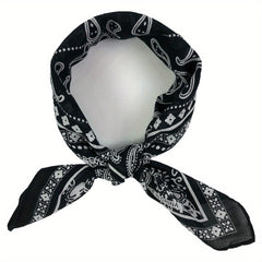 Vintage Paisley Print Bandana Square Scarf Neckerchief Head Wrap