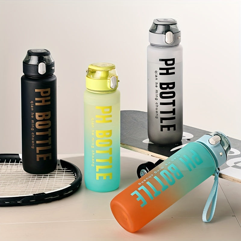 1000ml Gradient Plastic Water Kettle Leakproof Sports Water Bottle