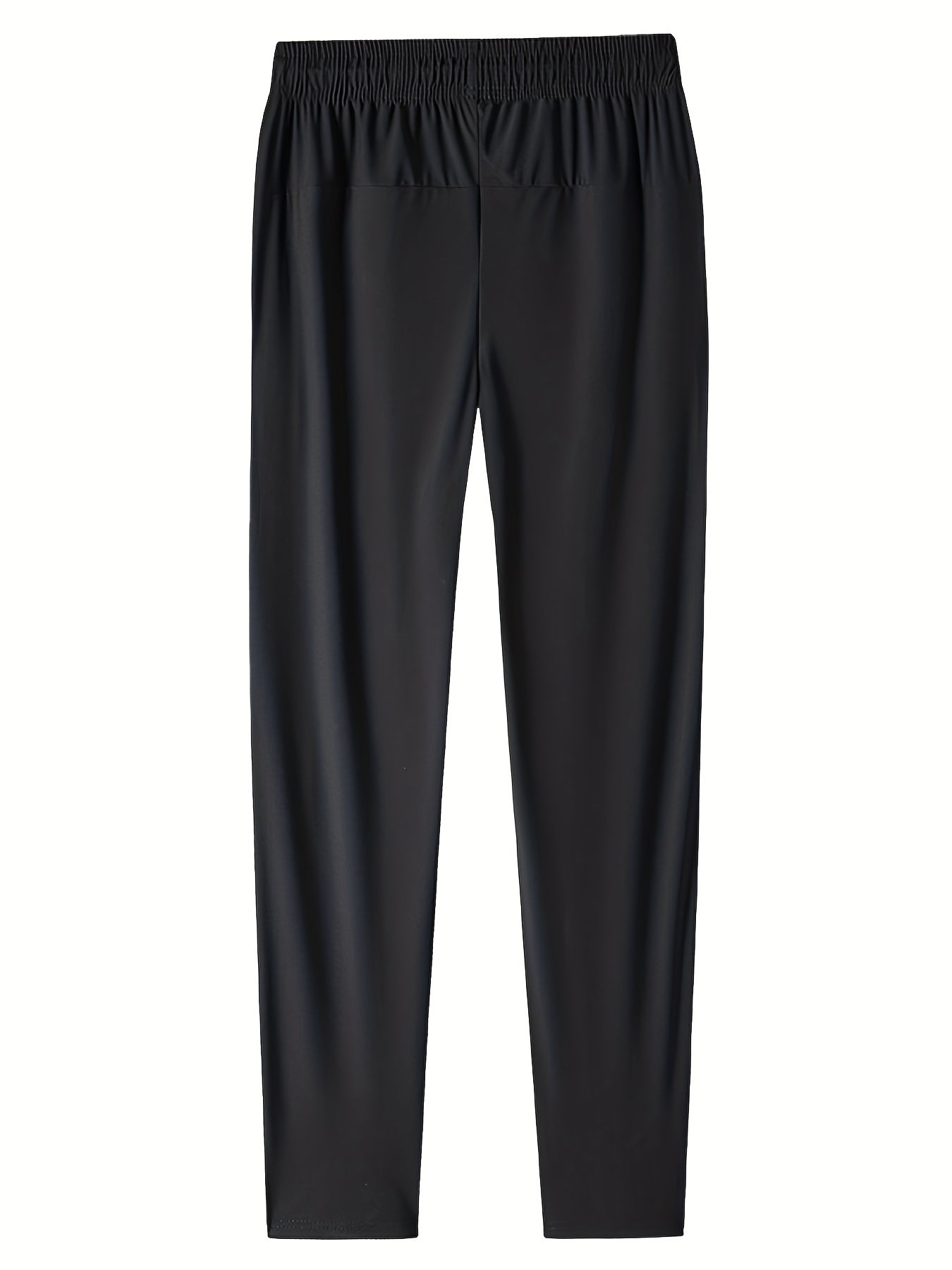 Quick Dry Zipper Pockets Joggers Men's Casual Stretch Nylon Pants Gym Workout