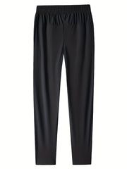 Breathable Men's Joggers with Zipper Pocket for Summer