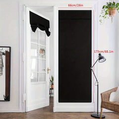 Solid French Blackout Door Curtain 66x173cm