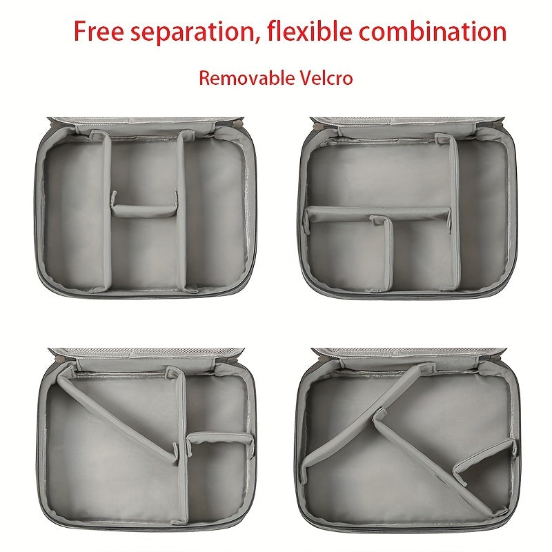 Data Cable Storage Bag Portable Organizer for Outdoor Travel