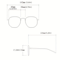 Y2K Cat Eye Sunglasses Snake Decor Hip Hop Style UV400