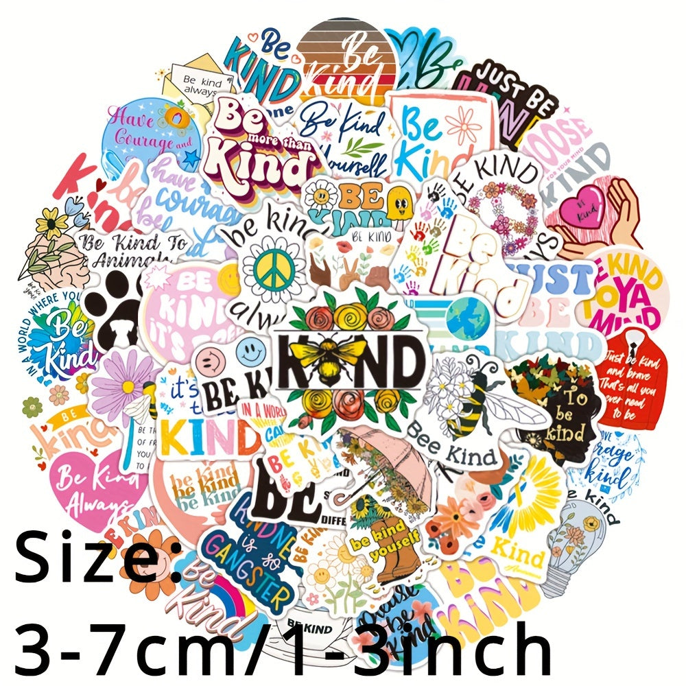 50pcs Psycholinguistic Writing Series Stickers Waterproof Decorative Stickers