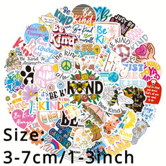 50pcs Psycholinguistic Writing Series Stickers Waterproof Decorative Stickers