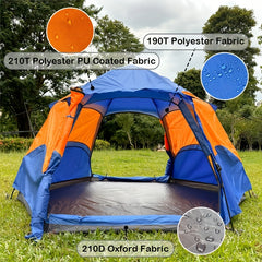 Waterproof Camping Tent Sun Shade Shelter for Outdoor Beach Camping
