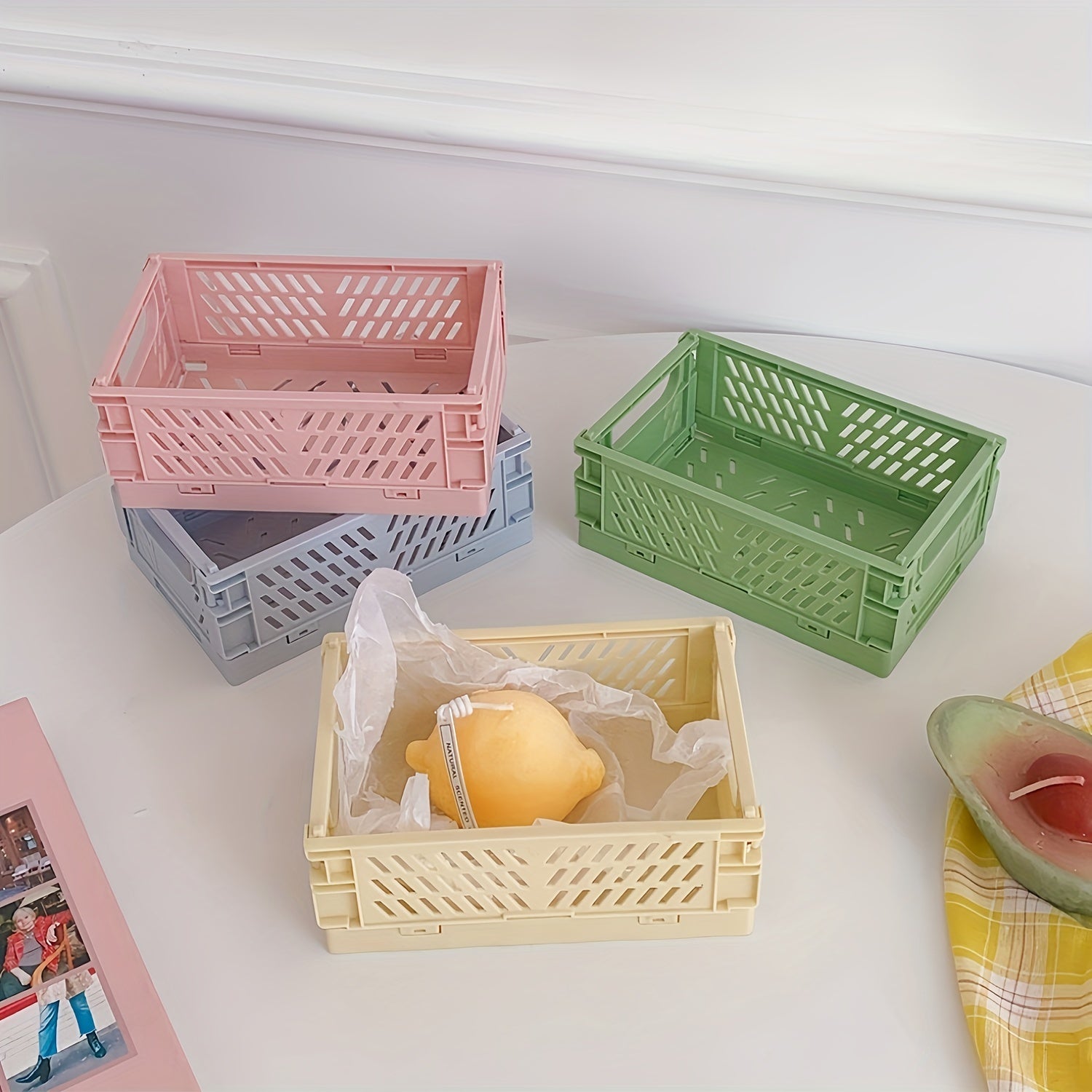 Cosmetics Storage Baskets and Boxes for Organization