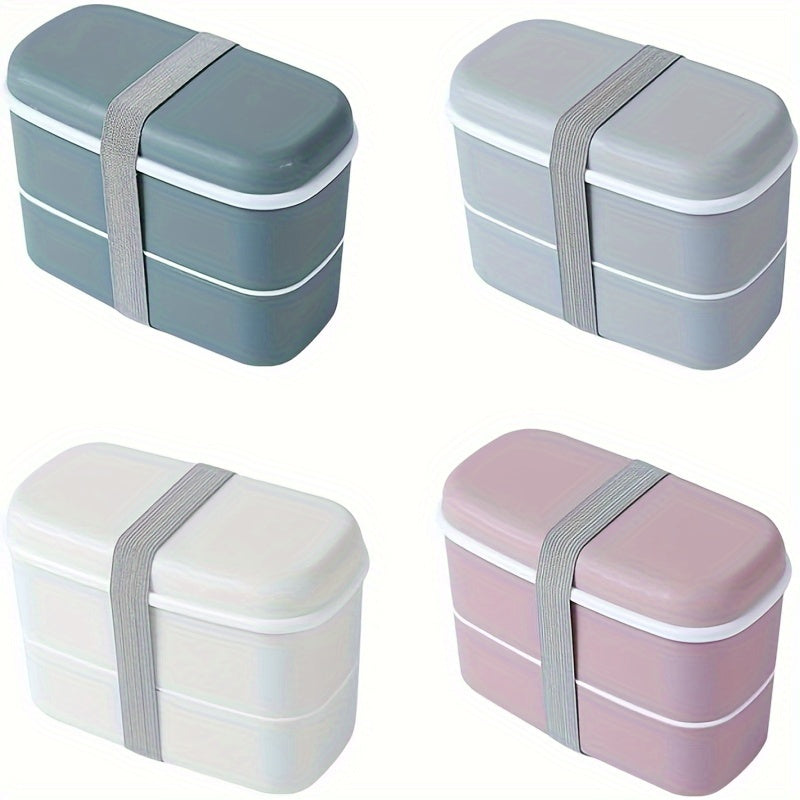 Solid Lunch Box With Chopsticks Suitable For Office Travel Camping