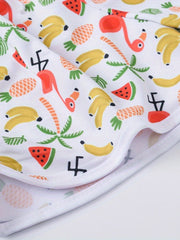 Girls Tropical Print Drawstring Pants for Summer Beach