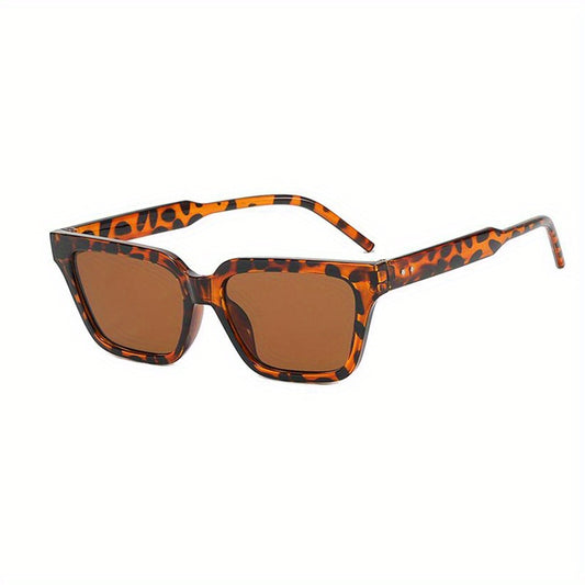 Square Frame Sunglasses Rivet Decor UV400