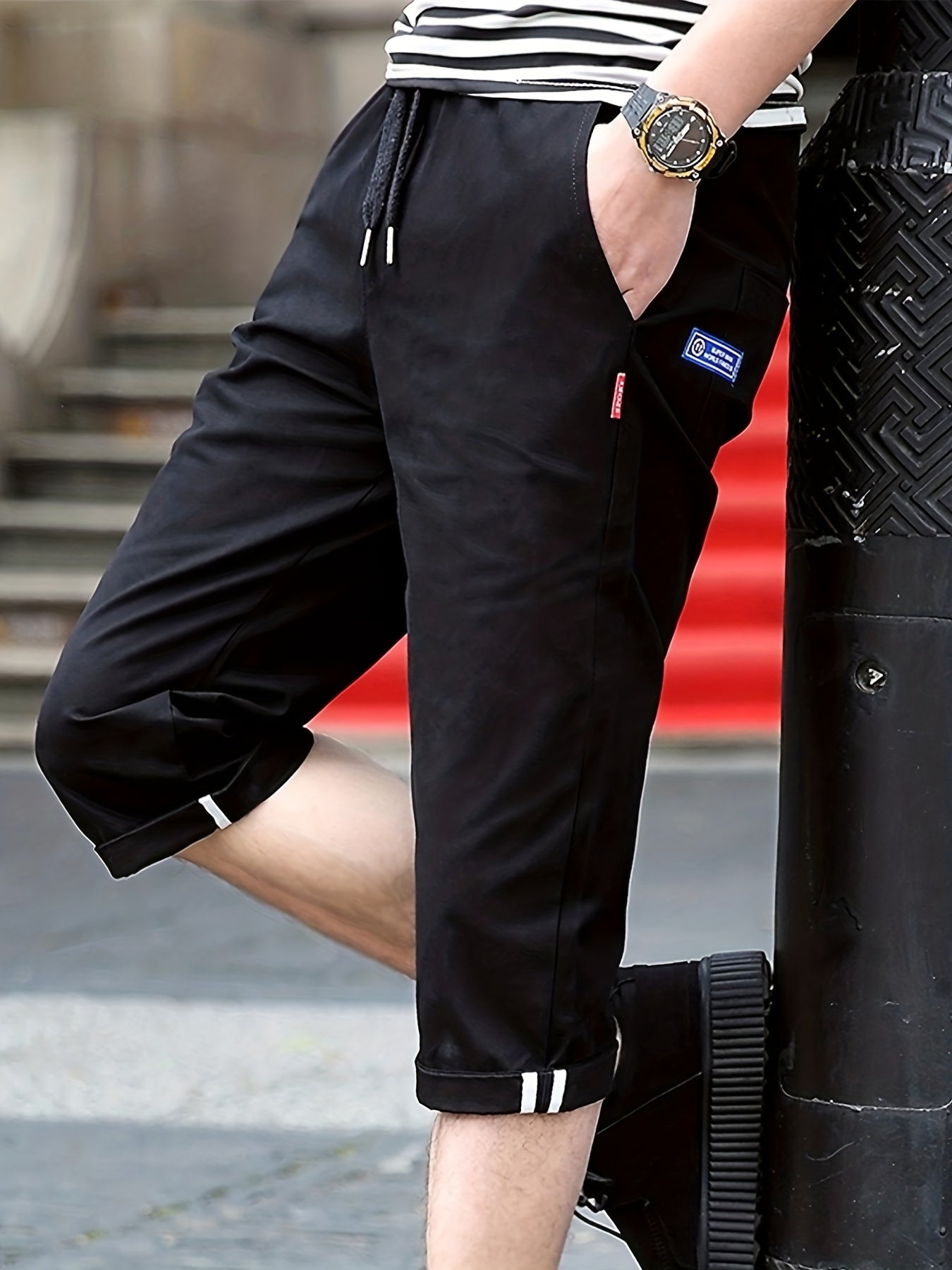Men's Summer Breathable Drawstring Capris