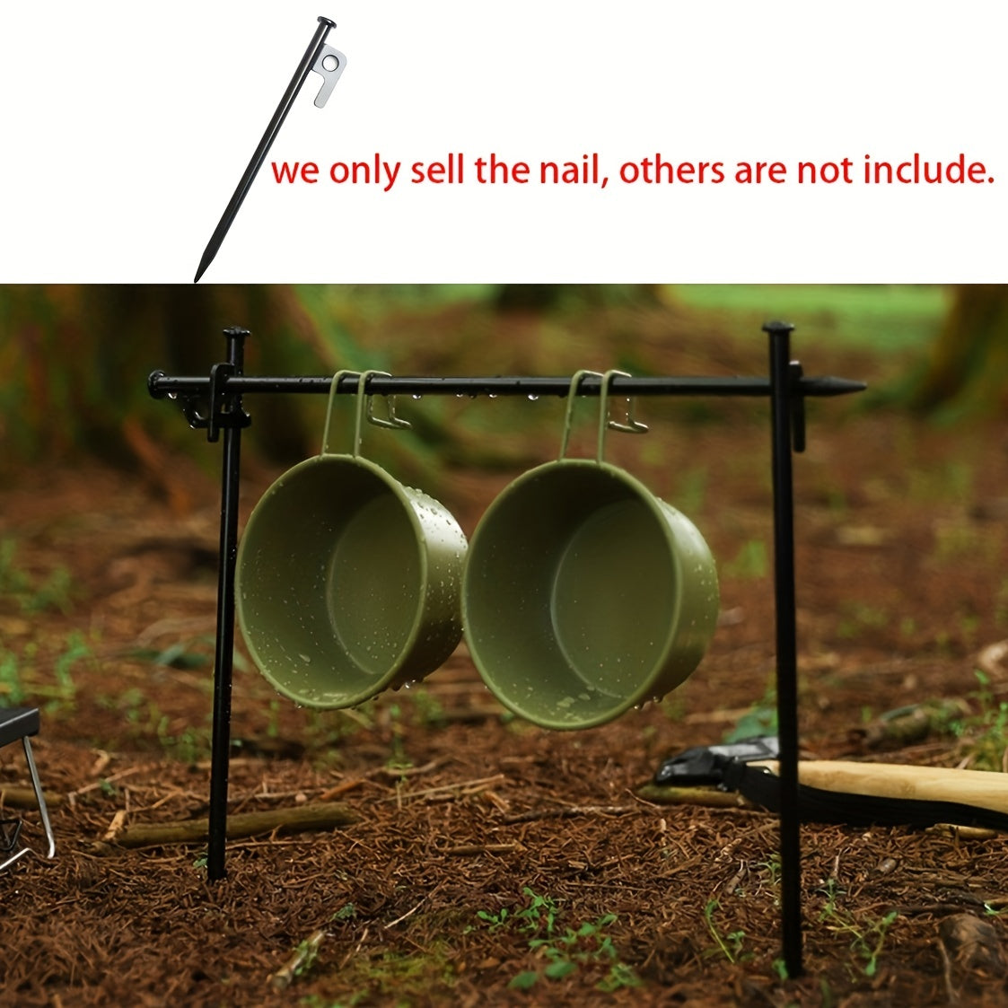 Steel Camping Tent Ground Nails Canopy Pegs