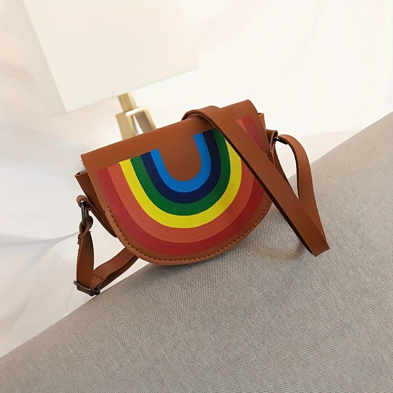 Cute Dino Bear Rainbow Coin Purse Wallet Crossbody Bag