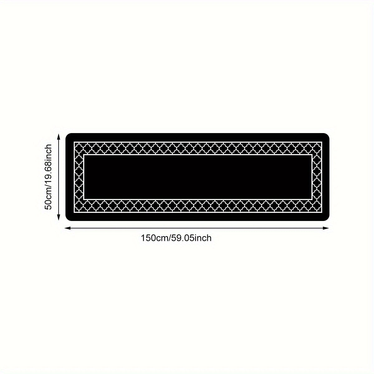 Geometric Print Sponge Floor Mat Non-Slip Kitchen Foot Mat