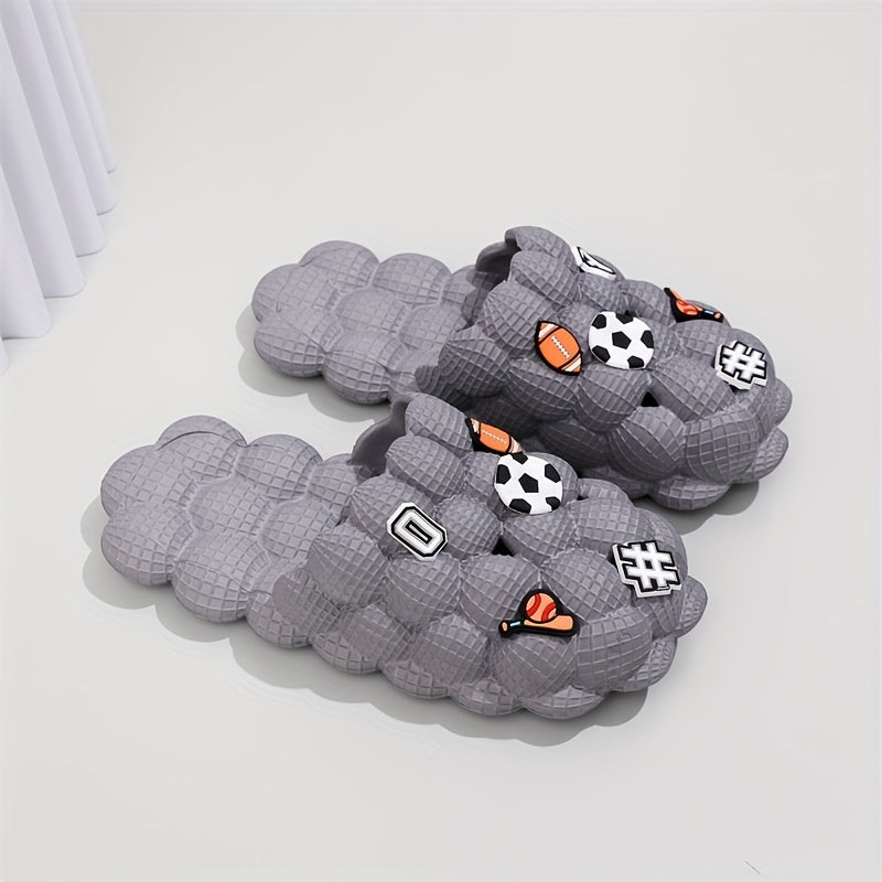 Men's Golf Ball Massage Slides Spa Slippers