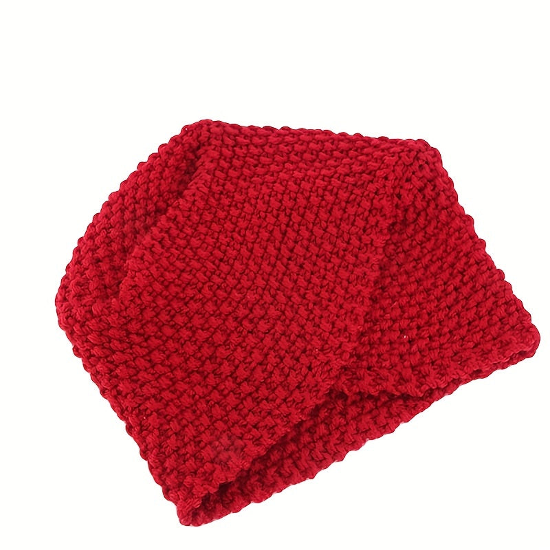 Vintage Knitted Beanie Warm Hat for Women