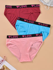 3 Pack Plus Size Panties Set Women's Plus Briefs 3pcs Set