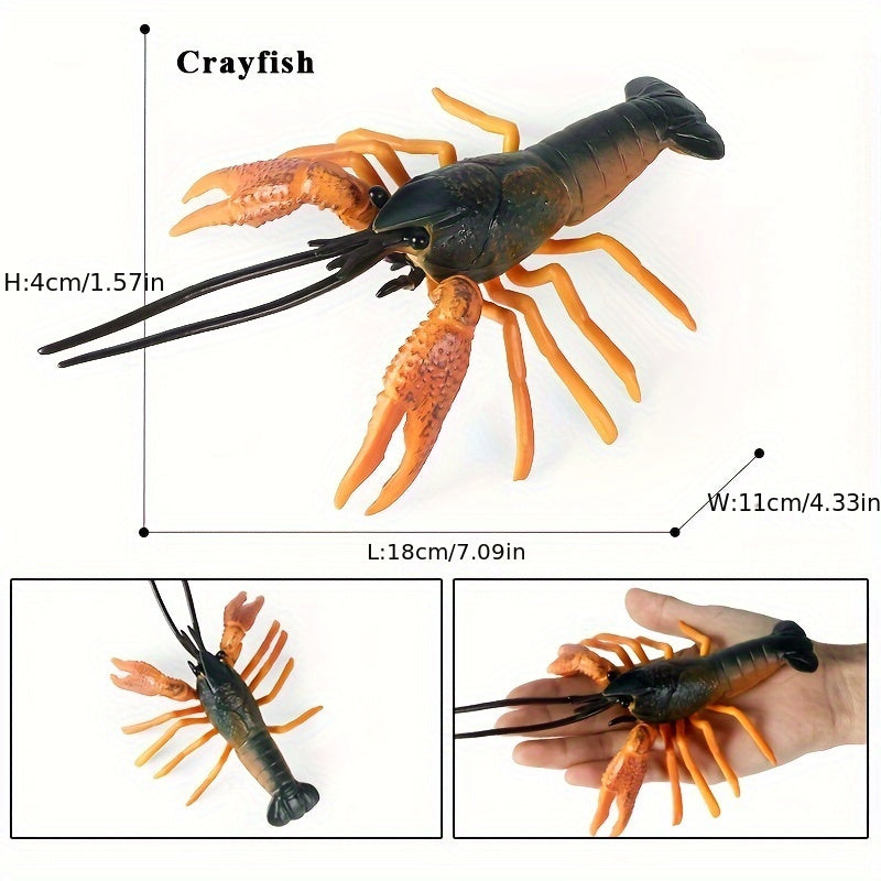 Crayfish Model Marine Underwater Animals Desktop Ornaments