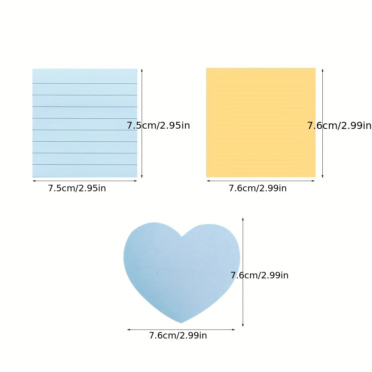 Morandi Sticky Notes 2 Packs Self Stick Note Pads Sticky Pads Colorful Bulk 100