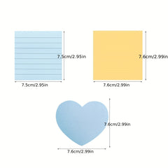 Morandi Sticky Notes 2 Packs Self Stick Note Pads Sticky Pads Colorful Bulk 100