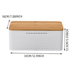 Multifunctional Household Iron Bread Box With Detachable Cover Dustproof