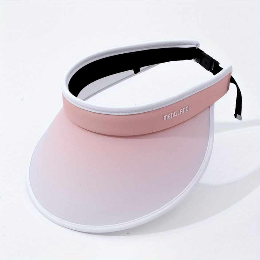 Girls Gradient Top Visor Hat UV Protective Sport Cap For Kids