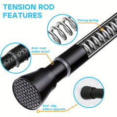 Adjustable Spring Tension Curtain Rod - Heavy Duty
