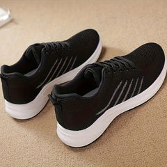 Breathable Heighten Flying Woven Shoes Soft Thick Bottom Lightweight