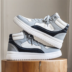 Men's High Top Lace-Up Chunky Skate Shoes