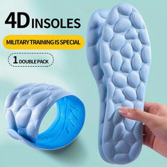 1pair 5D Massage Memory Foam Insoles Sport Running Insoles