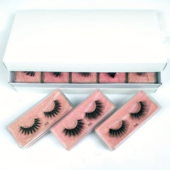 Faux Mink 3D Natural Look False Eyelashes, 200 Pairs