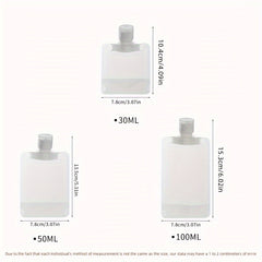 3pcs Travel Lotion Bottles Leak-Proof Bag Dispenser Shampoo Cosmetics