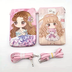 Princess Cartoon Coin Purse Wallet Key Card Storage Bag