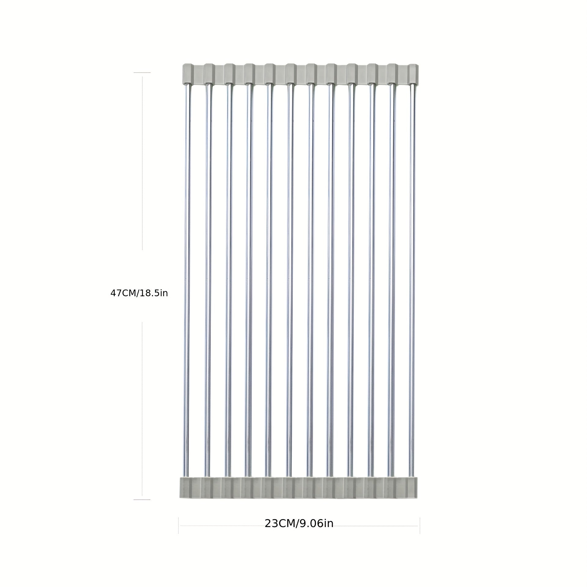 Roll Up Sink Drying Rack Stainless Steel Dish Drain Multifunctional Drainer